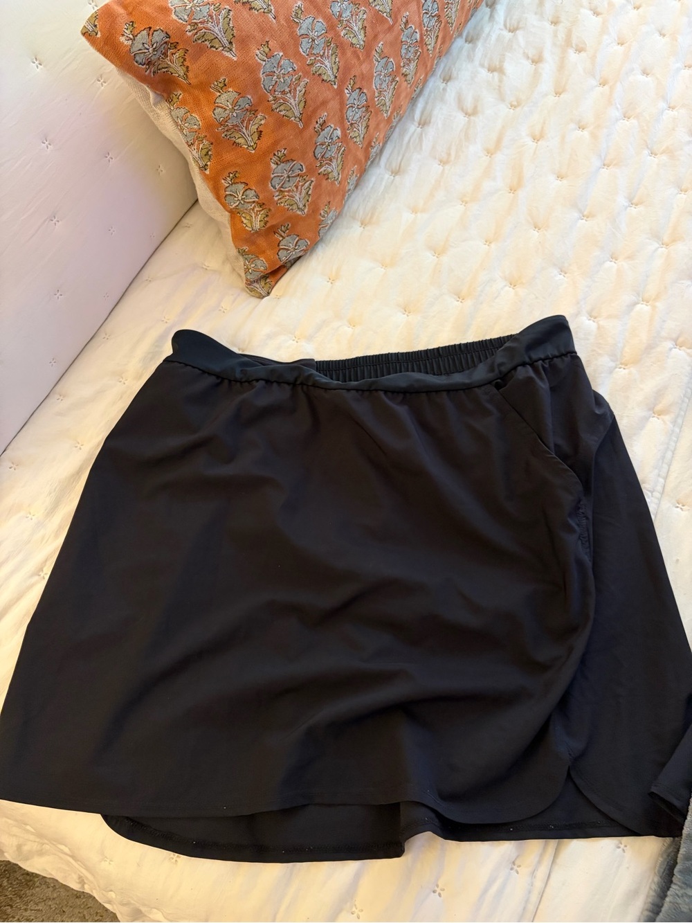 Women’s Black Swim Athletic Shorts Skort - Time & Tru XL